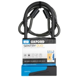 Oxford Sentry Duo U-Lock 275mm X 110mm + Cable
