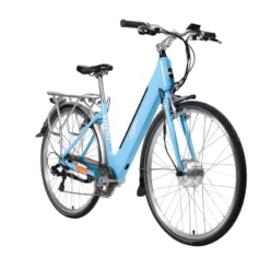 Emu Roam Step Through 700c Wheel Electric Bike Light Blue