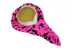 Stretch Lycra Saddle Cover Pink/Black
